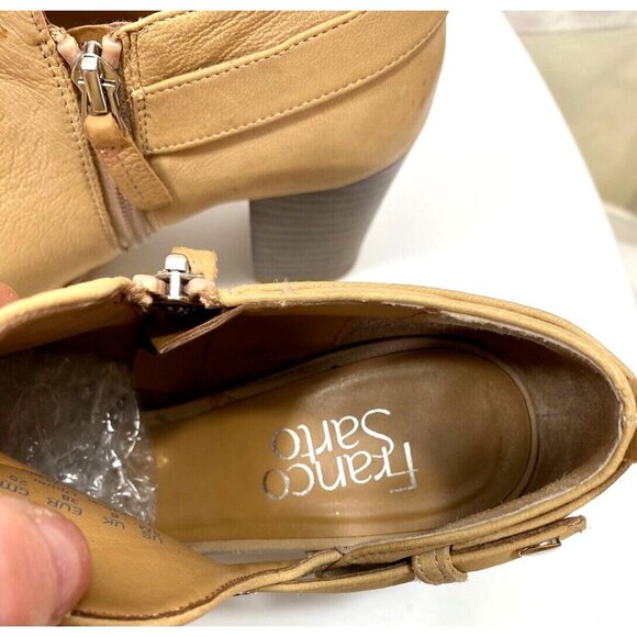 Franco Sarto Cutout Ankle Heel Boots Bootie Women Size 8 Western Cowboy Prairie - Picture 7 of 11